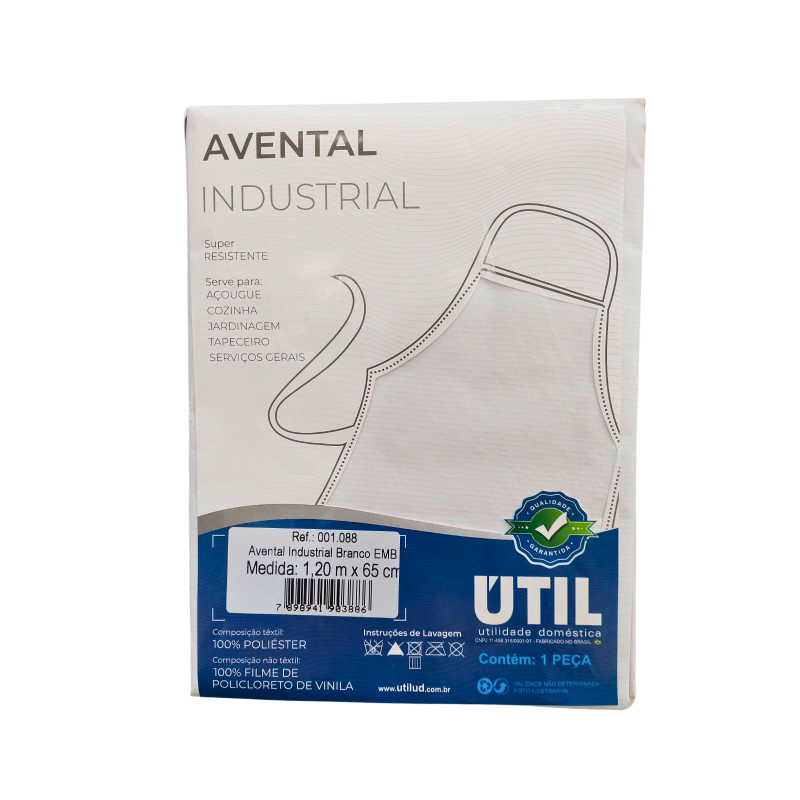 Avental Branco 80cm*65cm Transrede