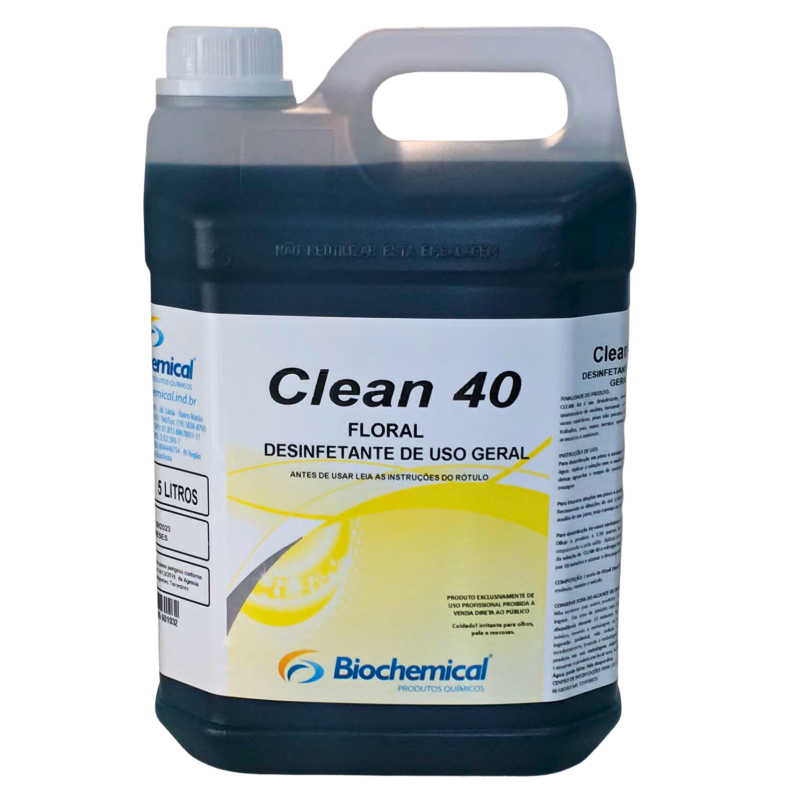 Desinfetante Clean 40 Hibisco 5 L