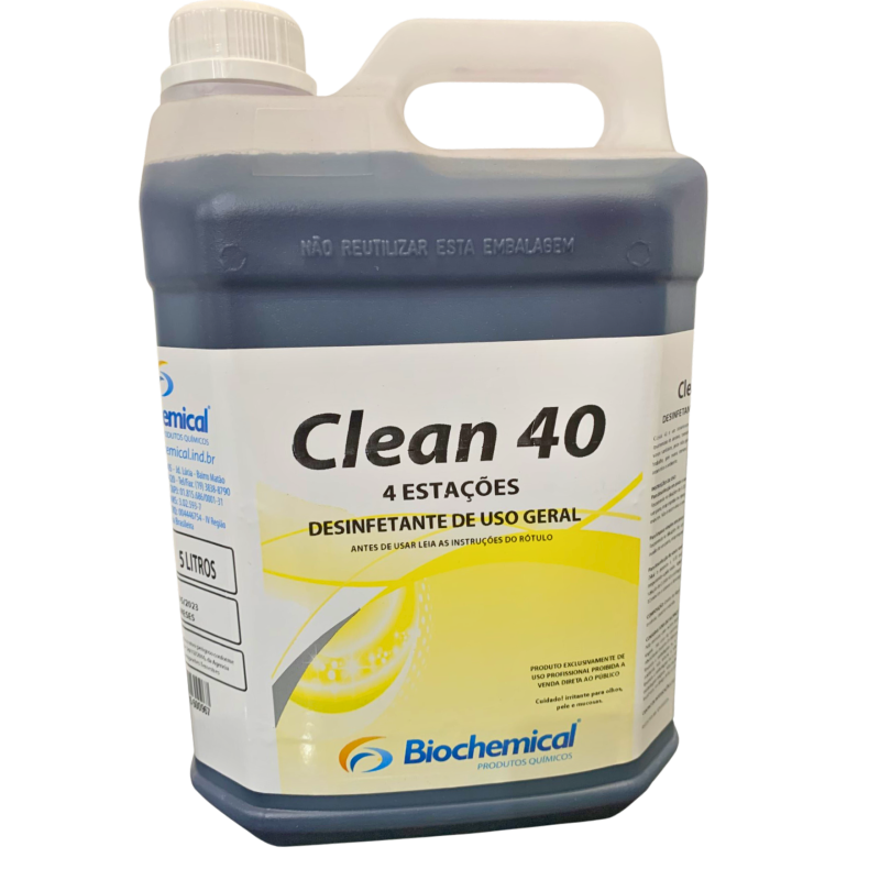 Desinfetante Clean 40 Hibisco 5 L