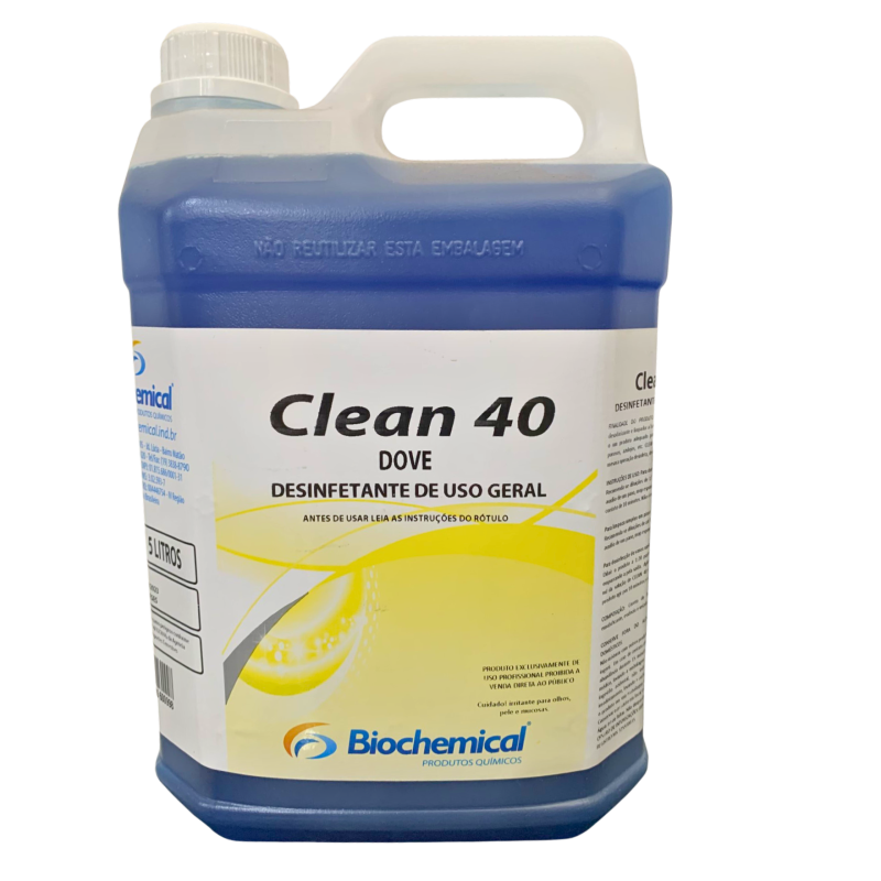 Desinfetante Clean 40 Hibisco 5 L